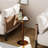 Acrylic Side Table, End Table Round Top With Solid Post For Living Room, Bedroom, Balcony, Easy Assembly (Pedestal, Dark Brown)-1372417013