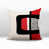 Rouge / noir / blanc cassé