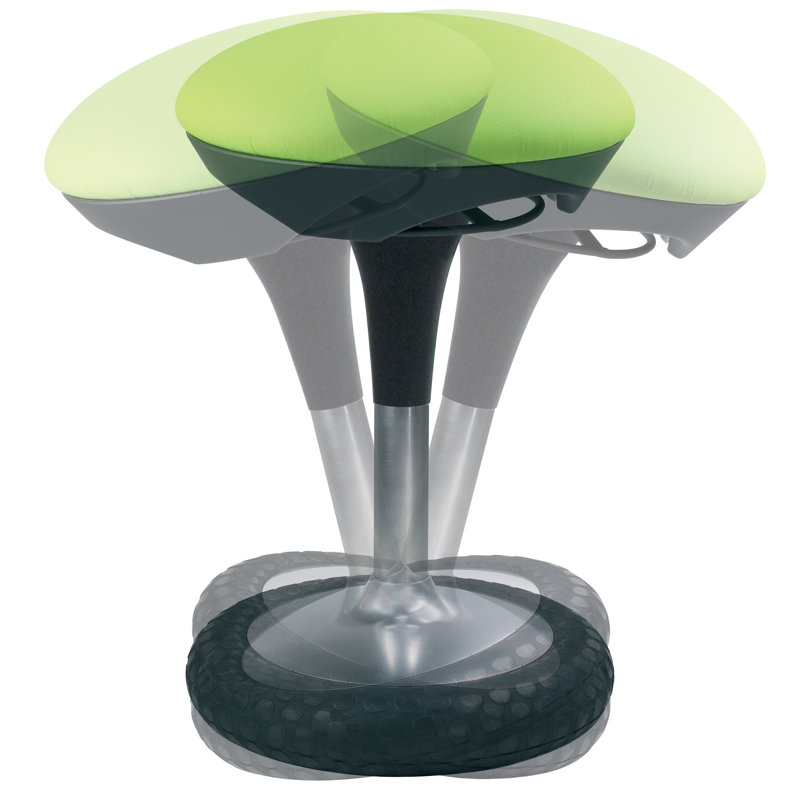 Hempel Adjustable Height Ergonomic Lab Stool, Apple