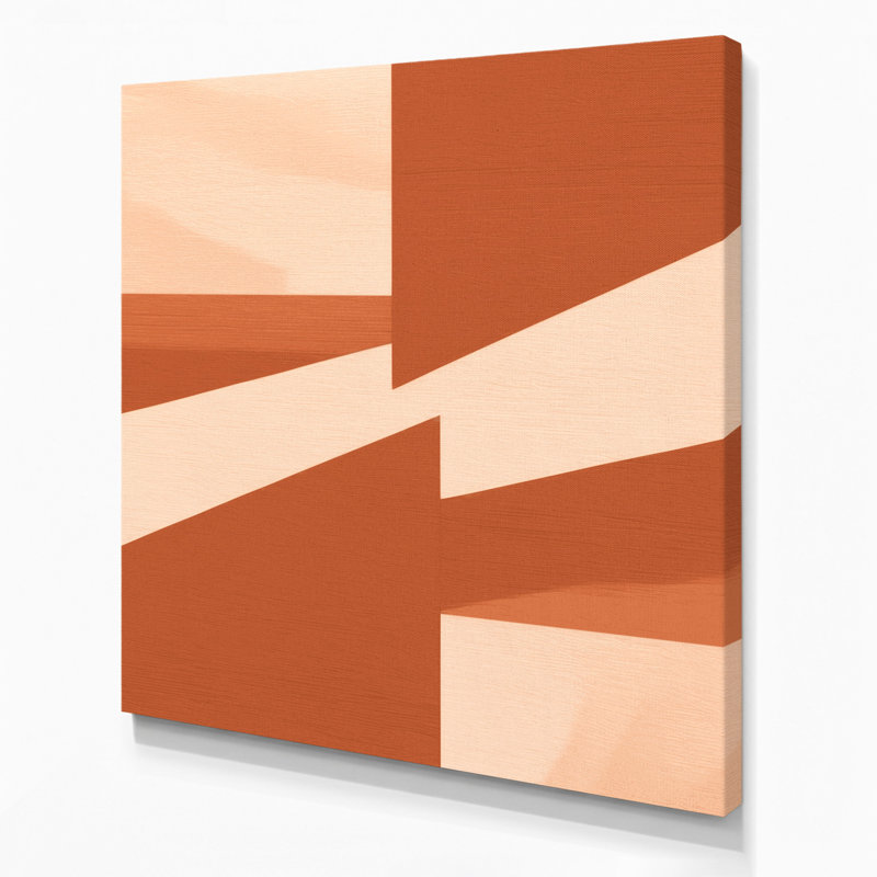 Minimalisme 27, art mural sur toile beige, H 8 po x l 8 po