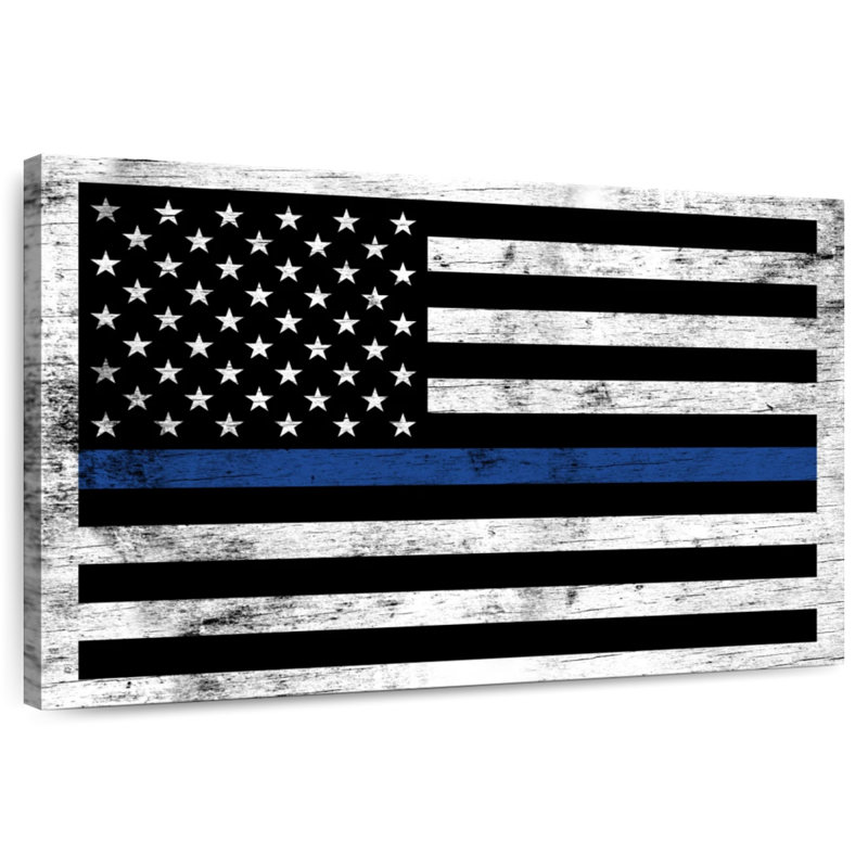 Drapeau de soutien de la police Lelar, H 30 po x l 45 po