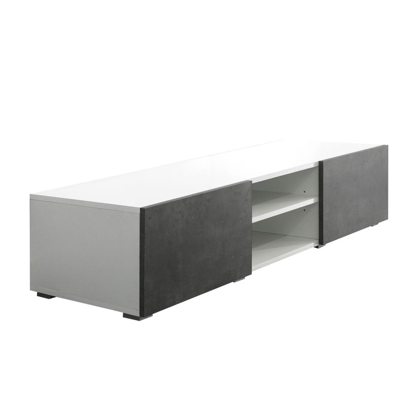 Schindler TV Stand for TVs up to 60", White/Concrete
