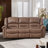Siete 3-Piece Classic and Breathable Faux Leather Reclining Manual Living Room Set