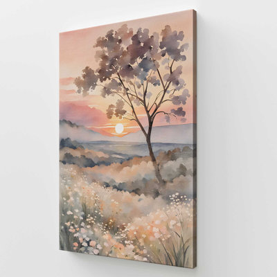 «Sunset in Blooming Valley III», reproduction sur toile