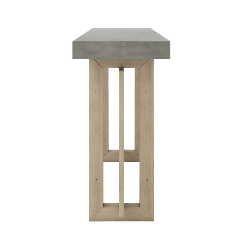 Console 59 "en bois massif, Tan, Grey Duplicate