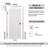 Avon 07-01 DIY-FRIENDLY Manufactured Wood and Frosted Glass Paneled Interior Single Swing Door-1616688038-1616688036-1616688058