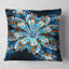 Coussin à imprimé floral turquoise-30059055-30059059