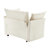 Slip-covered Armchair With 1 Big Back Cushion And 2 Big Toss Pillows, Single Deep Seat Comfy Single Couch Sofa Multiple Large Soft Pillows, Corduroy Fabric-2004758923