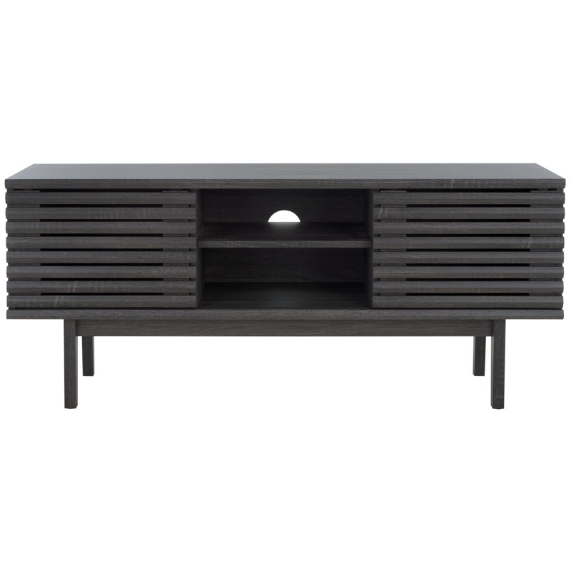 Cartney TV Stand for TVs up to 50", Distressed Black