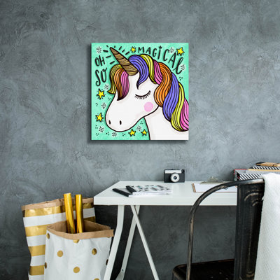 «Unicorn» par Elizabeth Caldwell, art mural sur toile
