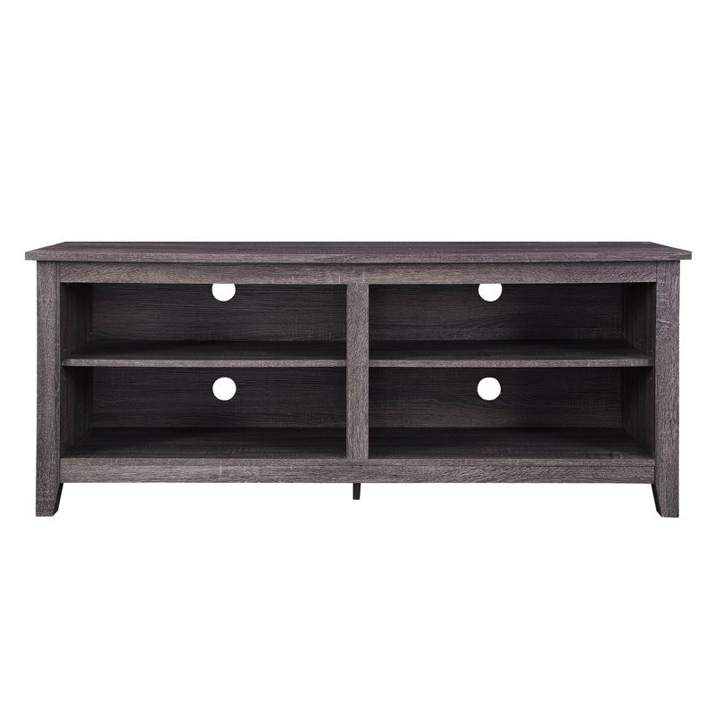 Classic Open-Storage Tv Stand For Tvs Up To 65, Charcoal