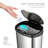 Nine Stars 13.2 Gallon Stainless Steel Motion Sensor Trash Can