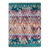 Tapis mauve tissé à la machine Aamaya