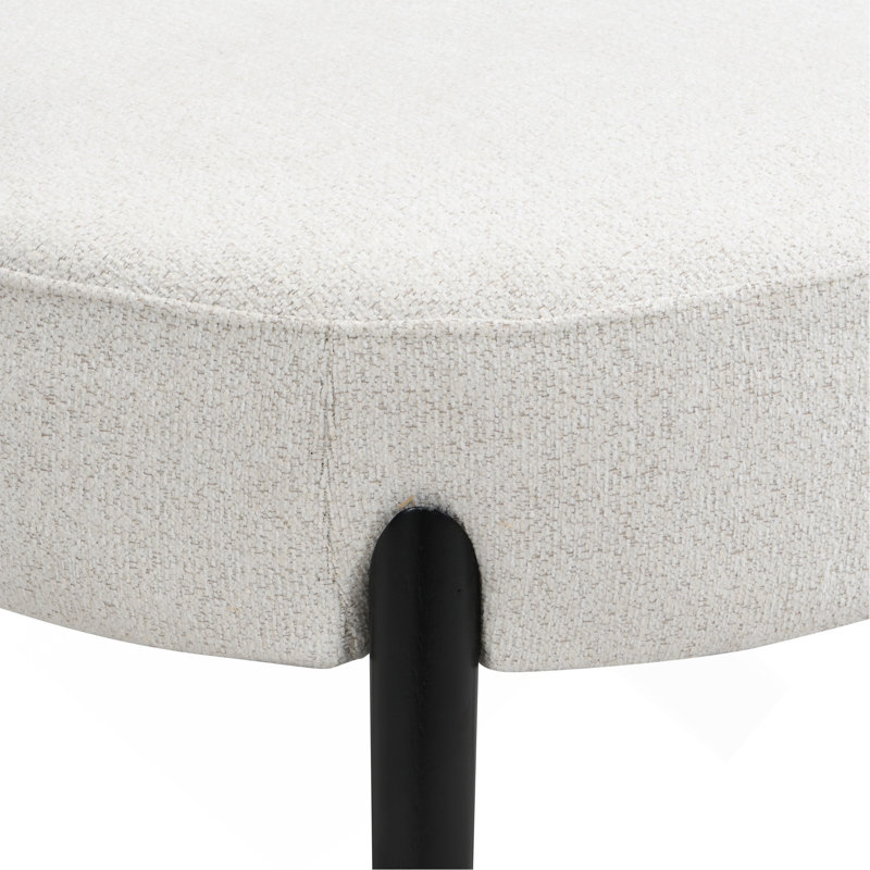 Chaise d'appoint rembourrée, chaises de salon modernes, fauteuil de lecture pour chambre à coucher au soleil, beige, supporte 300 lb