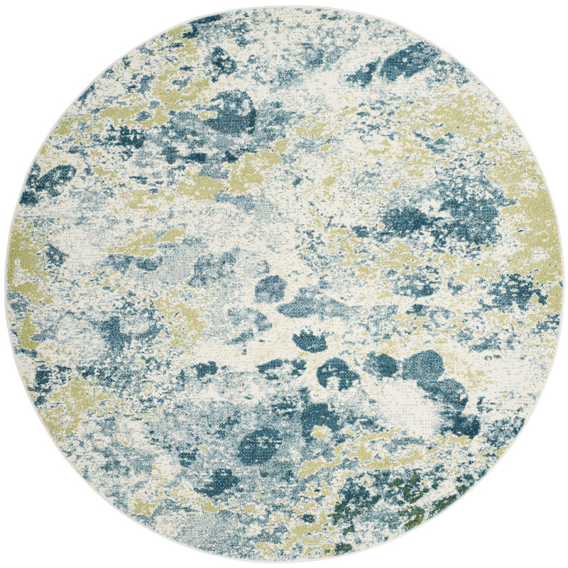 Seyler Performance Abstract Rug, Round 6'7"
