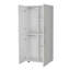 Armoire en mélamine avec 2 portes, 4 tablettes et 2 barres à vêtements-1437122613