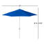 Parasol de marché 108 po Calline-88507942