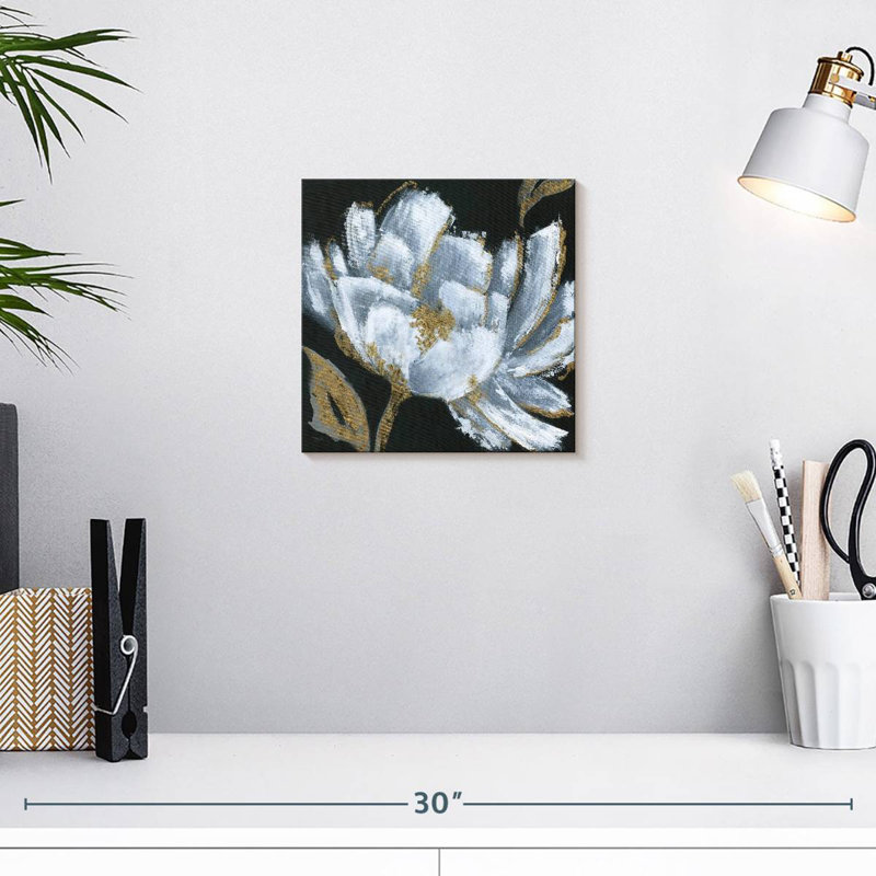 Midnight Bloom, 10" H x 10" W
