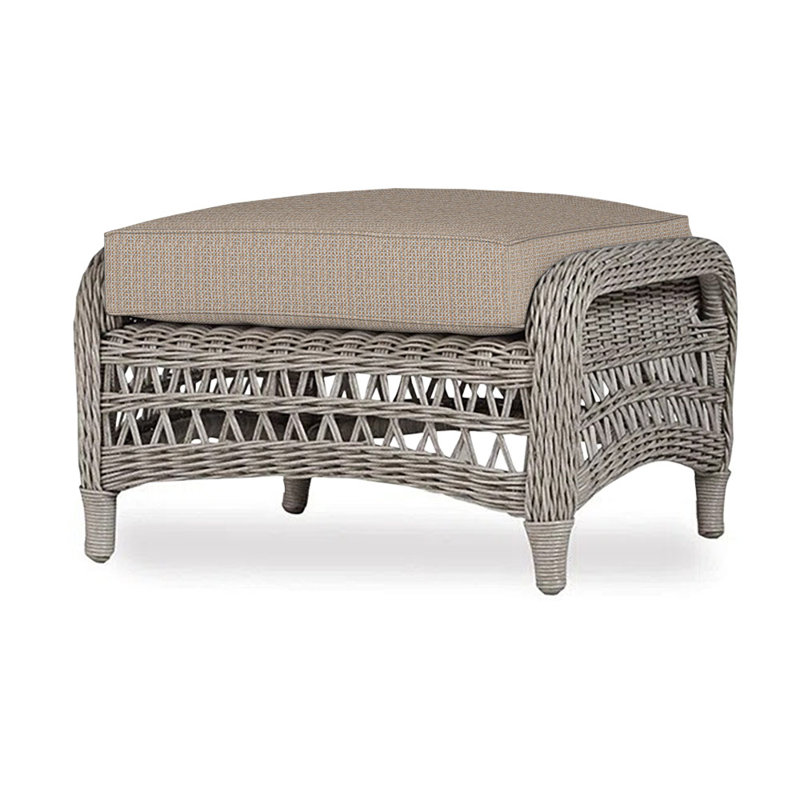 Mackinac Outdoor Ottoman, Demo Oatmeal