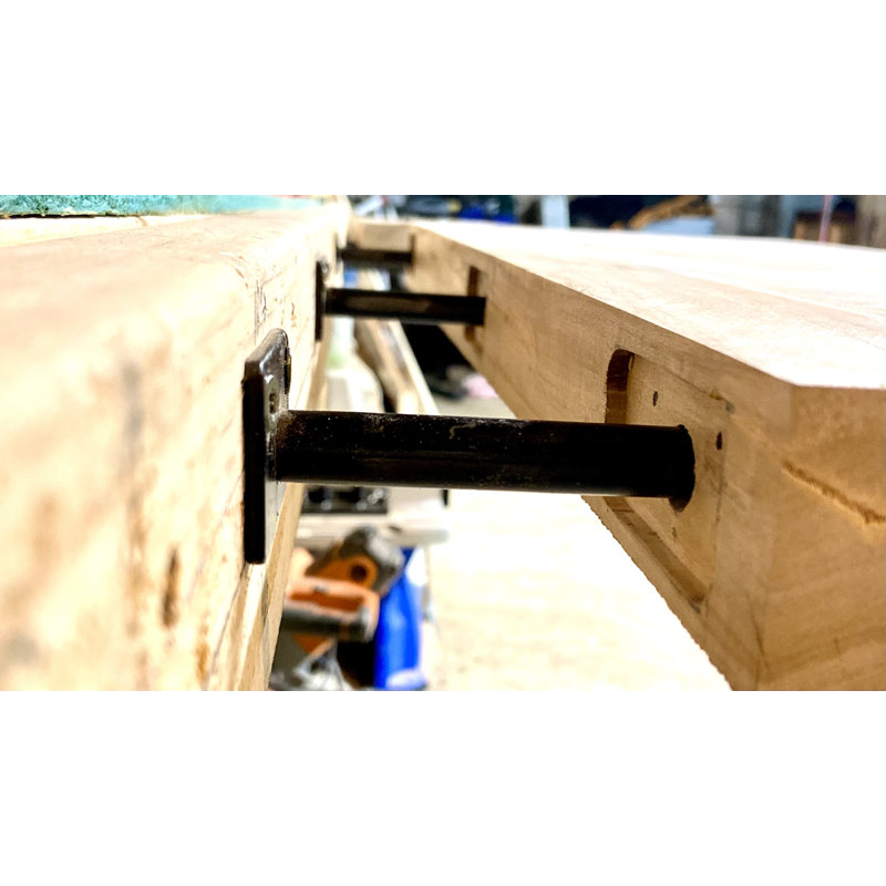 Modern Rustic Live Edge Spalted Maple Floating Shelf - Next Day Ship