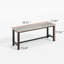 Ensemble de table de salle à manger de 50 pouces pour 4 à 6 personnes, table industrielle avec 4 chaises et 1 banc, ensemble de table de cuisine rectangulaire 6 pièces pour salle à manger, ensemble de table de salle à manger de ferme, petit coin-repa