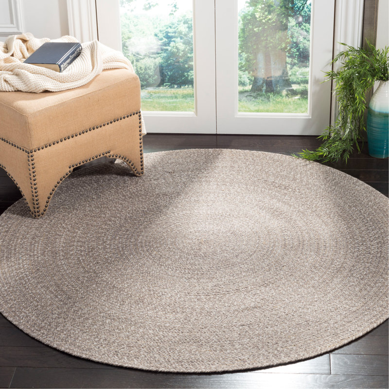 Tapis en coton tissé à la main Paulina, Rond 6 pi