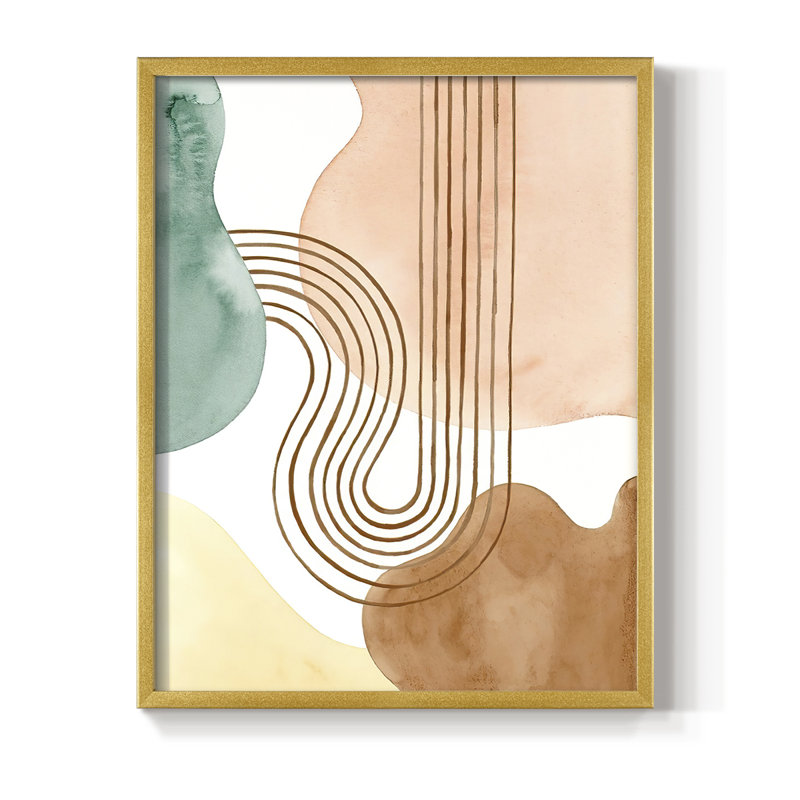 Spring Shapes II Framed Print - Solid Wood