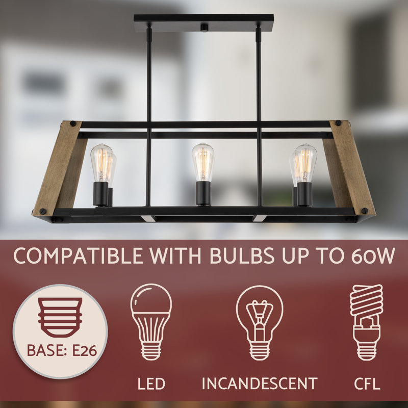 Luminaire pour îlot de cuisine 6 lumières Stories Andrii 34