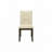 Dining Chair, 37" Height, Set of 2, Upholstered, Dining Room, Kitchen, Cream Fabric, Grey Solid Wood, Transitional -121375187