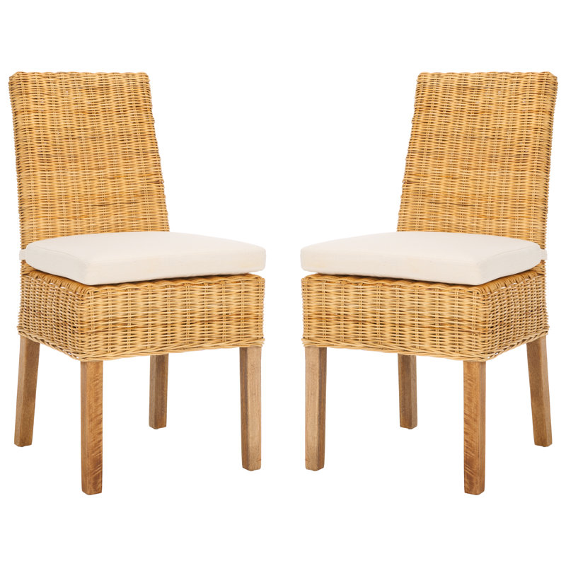 Tewksbury Side Chair With Cushion, Natural