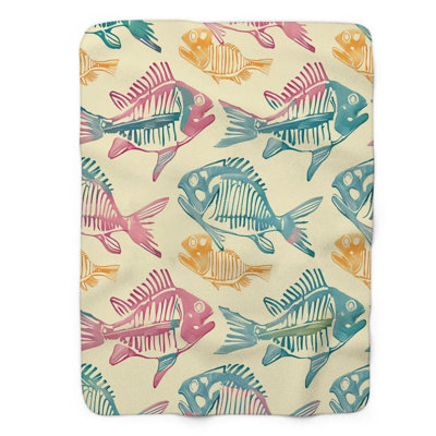 Skeletal Swim - 1 pièce Sherpa Premium Couverture 0113