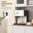 HOMCOM 66.5" Pantry Cabinet With Microwave Stand