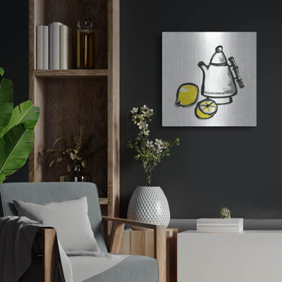 Art mural en métal «Tea And Lemons» par Chris Paschke