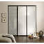 3 portes de placard coulissantes en verre givré, paravent-55388067-55388061
