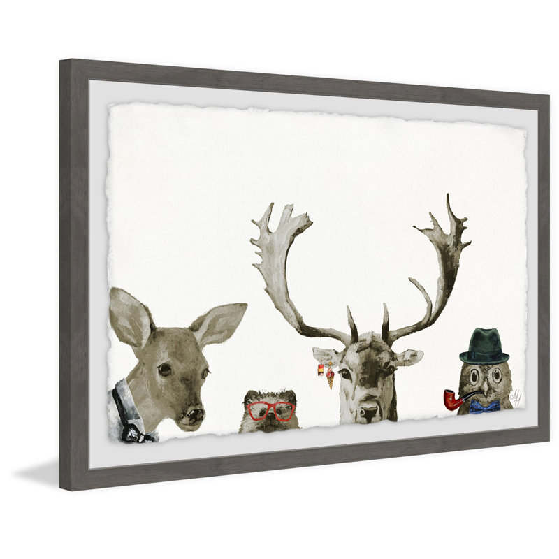 Too Cool For The Party by Marmont Hill - Single Picture Frame Painting, 61cm H x 91cm W