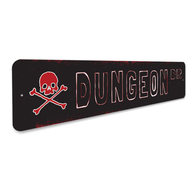 Dungeon Street Aluminum Sign