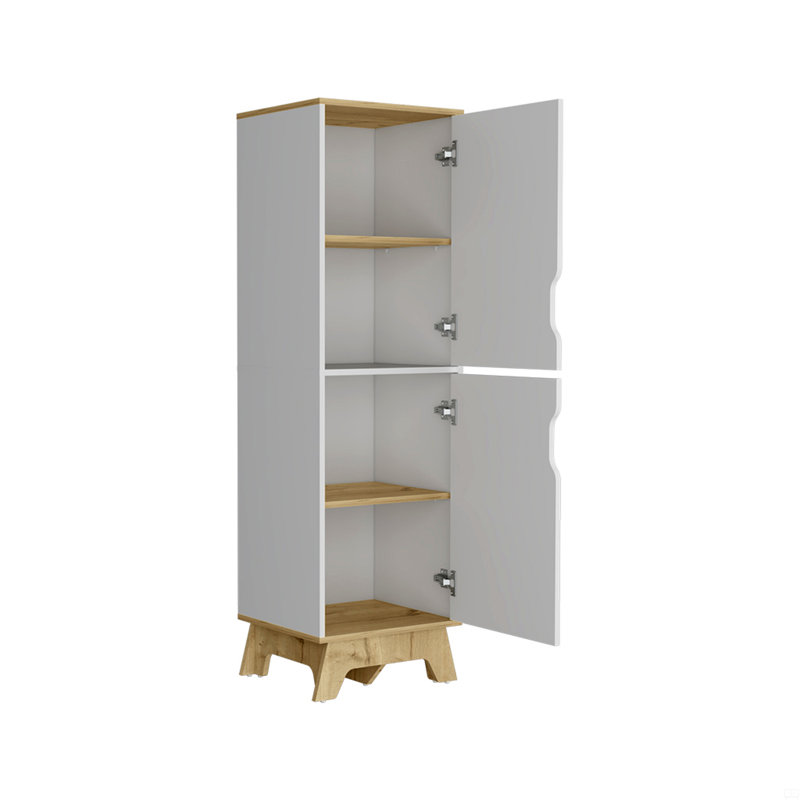 Garde-manger simple Wallas, quatre tablettes, deux portes