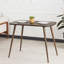 Table de salle à manger Mid-Century moderne en bois de bouleau massif avec pieds fuselés