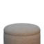 Houghton 37cm Wide Round Solid Colour Ottoman with Storage