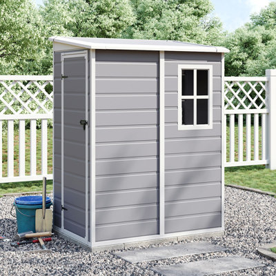 PP Plastic Tool Shed – Grey