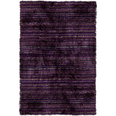 Tapis en polyester à poils longs tissé à la main Cyrill Authentic