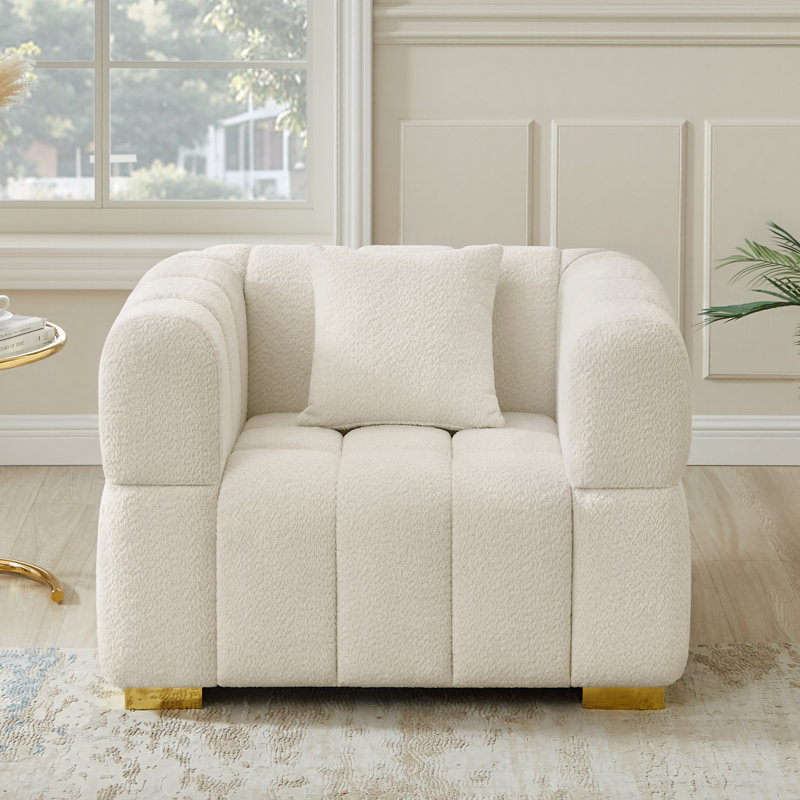 Fauteuil d'appoint 44 po, Blanc