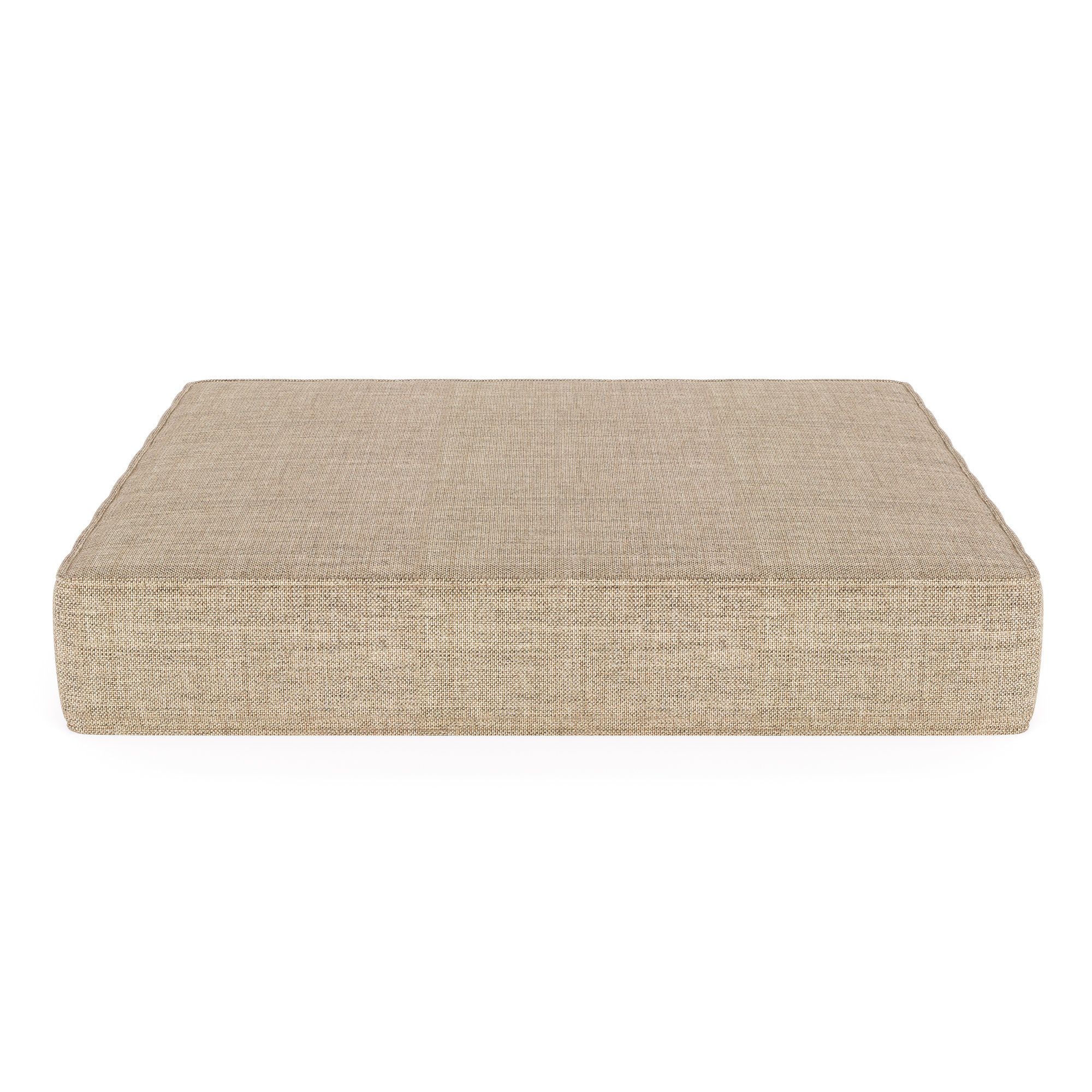 Sunbrella® Outdoor Ottoman Cushion, Cast Ash Sunbrella® Plainweave, 4" H x 24" W x 20.5" D