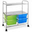 Chariot de rangement roulant 4 tiroirs-1072812342