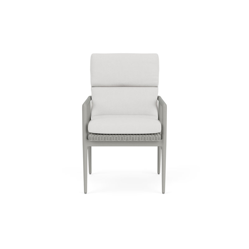 Outdoor Dining Armchair, Platinum