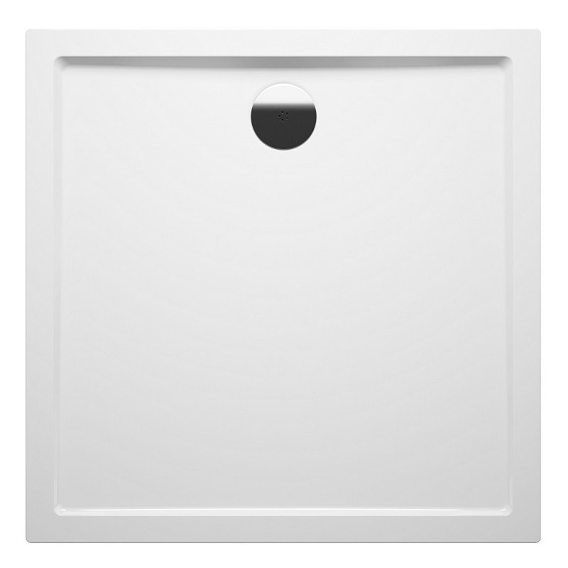Acrylic Shower Tray - White, 4.5cm H x 100cm W x 100cm D