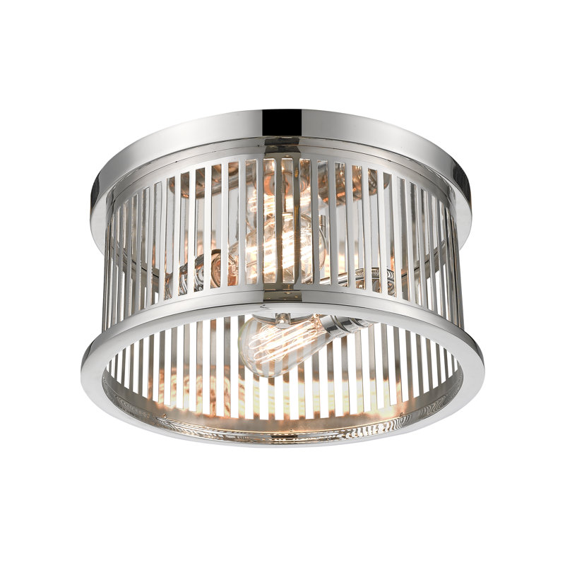 Beddingfield Flush Mount, Polished Nickel