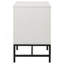 Yountville White 2-Drawer Nightstand Bedside Table