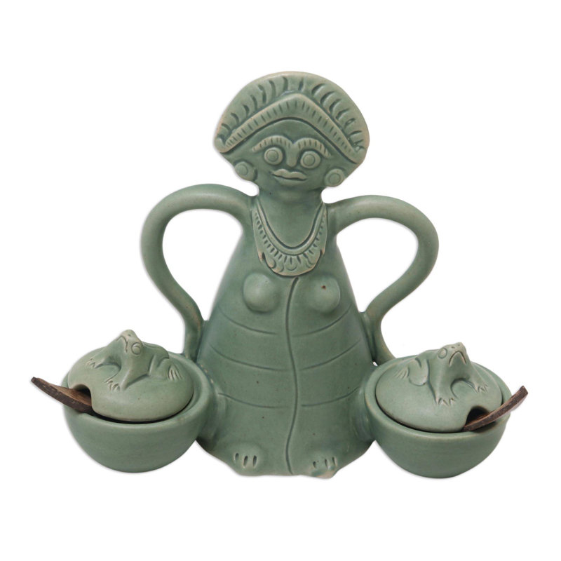 Bungalow Rose Ceramic Condiment Server