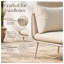 Fauteuil d'angle modulaire extérieur en corde avec coussins, structure en fer antirouille, siège d'appoint pour terrasse, beige